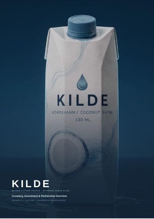 Cover — KILDE Company & Investment Brochure